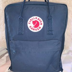 Fjallraven Kanken Royal Blue and Pinstripe